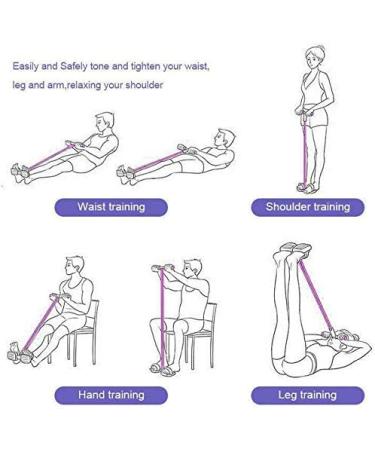 Proleo Multifunction Fitness Pedal Training Rope - 4 Tube Leg Exerciser for Home Gym Portable Workout Device for Weight Loss & Fitness Training - Buy Online on GoSupps.com