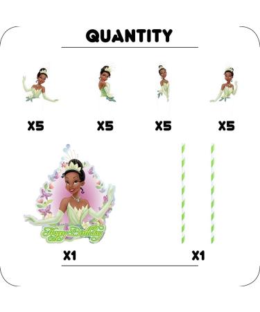 Princess Tiana Cupcake Toppers - Girl Party Supplies and Favors - Buy Online on GoSupps.com