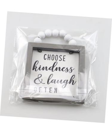 Alipis Office Sign 2pcs Often Kindness& Ornament Rustic Doorplate Block Beaded Farmhouse Bead Hanger- Christmas Wood 14.5X11.5X1.5CMx2pcs Assorted Color 4x2pcs - Buy Online on GoSupps.com