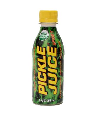 Pickle Juice Sports Drink, 8 oz Bottles, USDA Organic, Muscle Cramp Relief, 24 Pack