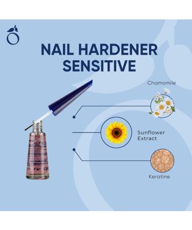 Herome - 3 PACK Nail Hardener Sensitive 3x10ml | With Keratin Nail Strengthener for Sensitive & Weak Nails Strengthening Treatment Hardening Nail Polish for quick Nail Growth 3-Pack - Buy Online on GoSupps.com