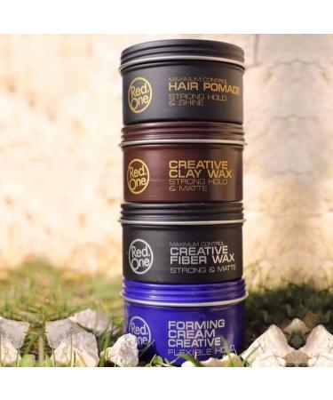 Redone Creative Clay Hair Wax - Strong Hold & Matte Finish (2x100ml) for Men | Perfect Hair Styling for Short or Long Hair | Fiber Wax with Fresh Fragrance - Buy Online on GoSupps.com