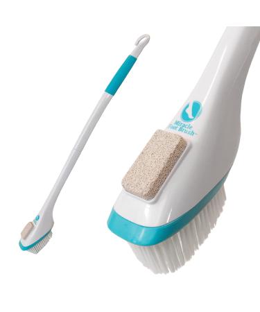New Product Solutions TOE094 Miracle Foot Brush with Pumice Stone, White, 30 Inch, 2.5 Foot (Pack of 1)