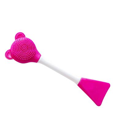 Cat Chin Cleaning Brush | Manual Scrubber Brush for Cats | Lightweight Design Soft Chin Brush for Face Jaw Chin Gums and Tongue Cleaning Red