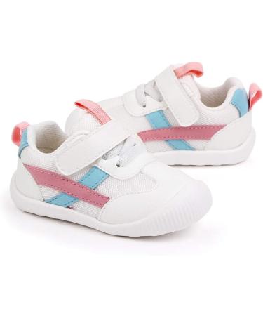 MK MATT KEELY Baby First Walking Shoes - Toddler Anti-Slip PU Leather Sneakers (4.5 UK, Pink) - Buy Online on GoSupps.com