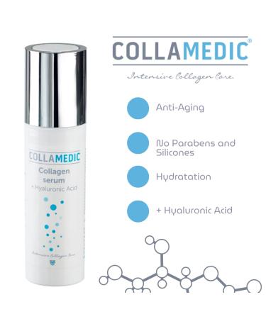 Buy Anti-Aging Collagen Serum with Hyaluronic Acid & Q10 - Pure Bioactive Marine Formula - Non-GMO Paraben & Silicone Free - 50 mL - Buy Online on GoSupps.com