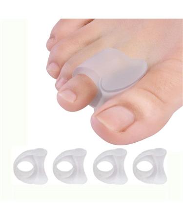Jinlanshop large toe extensor toe caps 4 gel toe spreader for hallux valgus correction for overlapping toes hammer toes pain relief
