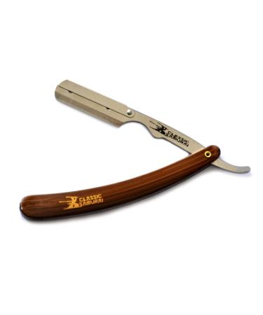 Buy CS-101 Brown Stainless Steel Barber Straight Edge Razor + 15 Astra Blades | Professional Shaving Tool for Smooth Finish - Buy Online on GoSupps.com