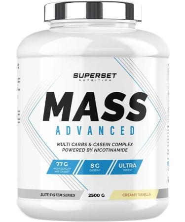 Superset Nutrition | Advanced Mass Gain Program - Mass Advanced 2.5kg Creamy Vanilla - Creatine Hardcore 1.5kg Orange - Buy Online on GoSupps.com
