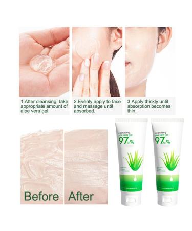 Organic Aloe Vera Gel - Travel Size Cooling & Soothing Relief for Face & Body | Instant Hydration & Sunburn Care - Buy Online on GoSupps.com