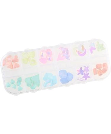 FEIlei 12 Grids Nail Art Crystal Nail Art Stones Rhinestone Manicure Nail Charms - Buy Online on GoSupps.com