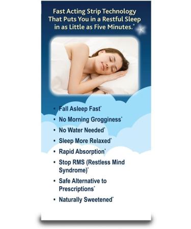 Essential Source Sweet Dream Strips Fast Dissolve Sleep Aid for Relaxation & Restful Nights, Melatonin Sleep Support, Rapid Absorption, Convenient Water-Free Strips, 24 Count - Buy Online on GoSupps.com