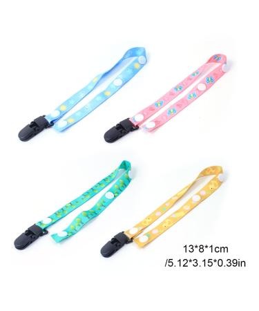 4pcs Pacifier Clip Chain for Newborns | Baby Shower Essential | Soother & Teething Solutions - Buy Online on GoSupps.com