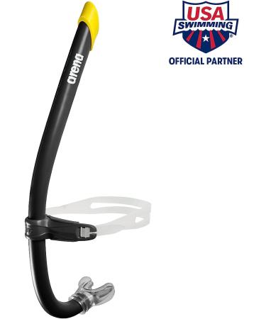 Arena Unisex Swim Snorkel III - Black | Lap Swimming and Training Snorkel | One Size - Buy Online on GoSupps.com