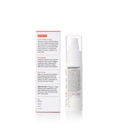 3% Vitamin C Moisturizer with Mandarin | Brightening & Revitalizing Cream | Hyperpigmentation & Dull Skin Solution | Improve Uneven Skin Tone & Elasticity | 50ml - Buy Online on GoSupps.com