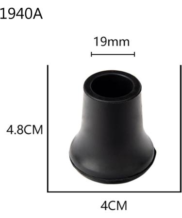MCAORI Walking Stick Tip Pads End Rubber Caps Walking Cane Replaceable Tip Caps Hiking Stick Protectors Cover for Anti-Skid Tip - Buy Online on GoSupps.com