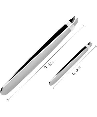 Professional Stainless Steel Tweezers Set for Eyebrows & Facial Hair Removal - Precision Tool for Ingrown Hair & Splinters - Buy Online on GoSupps.com