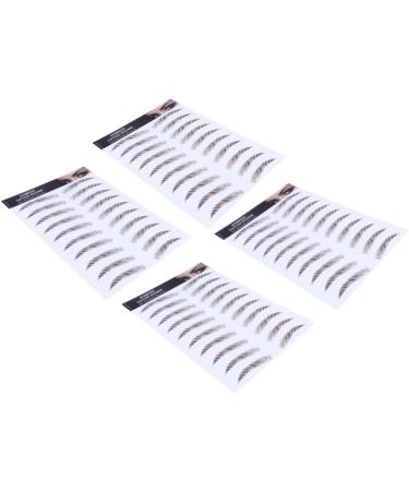 OHPHCALL 20 Pcs Eyebrow Stickers Authentic Eyebrows Stickers Eyelash Brown Water Transfer Paper with Soy Ink 21x15cmx5pcs Brownx5pcs - Buy Online on GoSupps.com