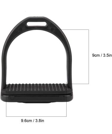 Horse Stirrup 1 Pair Black High Strength Durable Quality Plastic Riding Stirrups for Children to Ride Horse(Small) - Buy Online on GoSupps.com