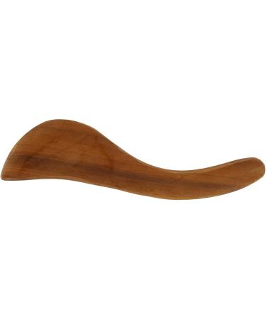 Verdant Touch Wooden Gua Sha Scraping Board | Ergonomic S-Shape Handle | Portable Fragrant Wood Tool for Home Use - Buy Online on GoSupps.com