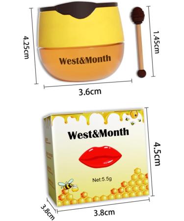 FOMIYES Moisturizing Lip Mask Lip Moisturizing Mask Lip Mask Balm Hydrating Lip Balm Sleeping Lip Mask Honey Lip Balm Repair Lip Mask Sleeping Mask for Women Lip Masks Miss Month Care Wax - Buy Online on GoSupps.com