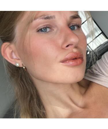 Hipi Soft Tinted Bronze Nude Lip Balm - 100% Natural Cosmetics Made in Germany - 6ml Colorful Lip Care in Pump Dispenser - Buy Online on GoSupps.com