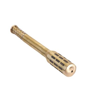 Frcolor gold handheld moxastab made of pure copper moxibusion massage Moxa-Walze Moxa-stick body thick cut moxibusion device Moxibusstaufstauf Massage device medium golden