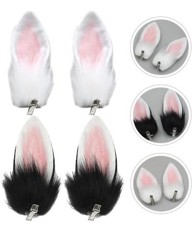 Toyvian 2 Pairs Bunny Hairpin Bunny Ears Clip Outfit for Girls Costume Party Accessory Cat Ear Hairpins Easter Hair Pins Mini Cat Ear Barrette Easter Girls Hair Clips Fairy Trinkets Plush - Buy Online on GoSupps.com