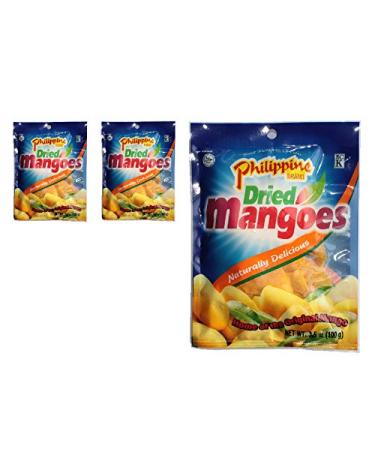 Dried Mango Strips from Philippines (3 x 100g) - Pack of 3