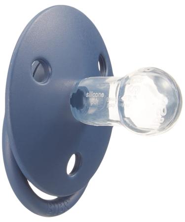 Bibs De Lux Silicone Pacifier 0-36 Months - Steel Blue | Premium International Shipping - Buy Online on GoSupps.com