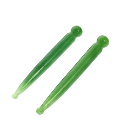 Healvian 2Pcs Manual Massage Pen Facial Gua Sha Scraping Massage Tools Massage Stick For Body Eye Neck Back Stick Point - Buy Online on GoSupps.com