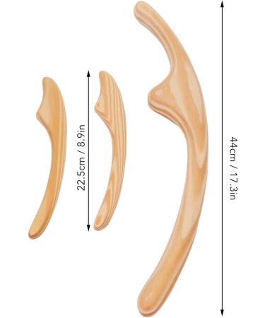3pcs Cypress Gua Sha Tool Set | Muscle Relaxation & Cellulite Removal Massager for Face Arms Legs Back | Shop Internationally - Buy Online on GoSupps.com