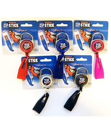 Zip Stick Retractable Lip Balm Holder - 2 Pack  Assorted Colors | Convenient Lip Balm Accessory - Buy Online on GoSupps.com