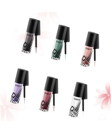 POPETPOP 6pcs Eyeshadow Metallic Eye Shadow Eye Shadow Shiny Glitter Shinny Eyeliner Liquid Eyeliner Flash - Buy Online on GoSupps.com