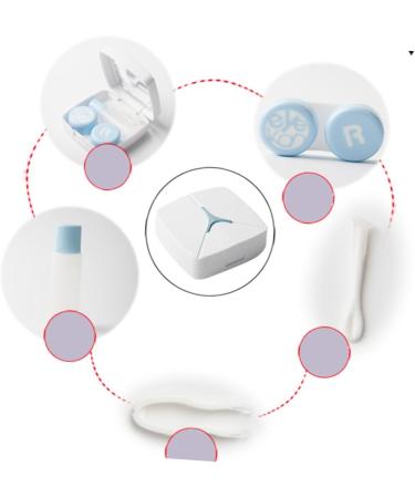 Homsfou Contact Lens Container Set - Colorful Storage Case for Lens Accessories | Ideal for International Shipping - Buy Online on GoSupps.com