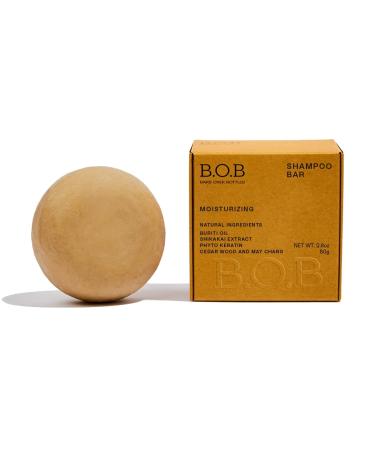 B.O.B Bars Over Bottles Moisturizing Shampoo Bar | For Curly Hair | Hair Care, Ideal Ph Balance |Natural, Vegan | Eco-friendly, Sustainable, Plastic Free | Waterless & Zero Waste