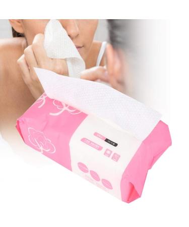 Facial Cleansing Cloths - 100pcs Disposable Makeup Cotton Pads for Women & Girls | Soft Face Wash Towels - Buy Online on GoSupps.com