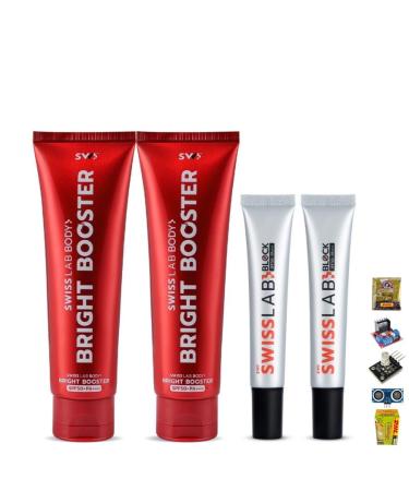 Innovative Set Swiss Lab Body Booster 2 + Swiss Lab Sunscreen 2 (of 4) By Beautygoodshop Get Free For You Beauty Gifts Large Normal White