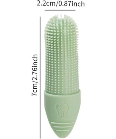 JISADER Pet Oral Care Finger Brush for Dogs and Cats - Gentle Tool Green - Buy Online on GoSupps.com
