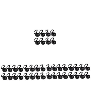 Beatifufu 40 pcs empty eye shadow box makeup samples bead container Makeup Case travel Cosmetic bottles round