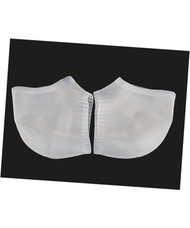 minkissy 3 Pairs Heel Soreness Relief Cushion Sleeves Shoe Inserts Silica Protective Sleeve Pedicure Heel Crack Men and Women White Soft - Buy Online on GoSupps.com