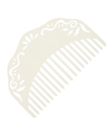 Mikinona Imitation White Jade White Hair Comb Wedding Hair Comb French Side Comb Wide Hair Comb Tortoise Comb Detangling Hair Brush French Twist Hair Comb Qipao Hair Comb Bridal Comb Resin