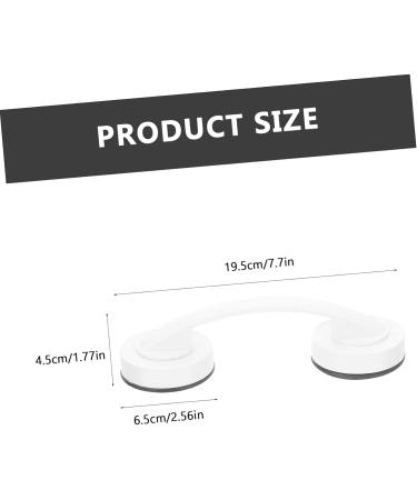 Healeved 2pcs bathroom handrail suction grab bar cabinet handle suction hand Door Knob toilet elder door pull 19.5x6.5x4.5cmx2pcs Whitex2pcs - Buy Online on GoSupps.com