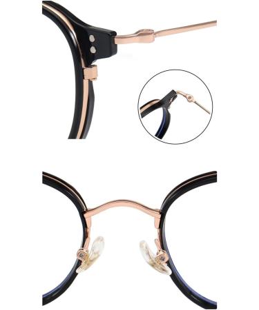 Zhuyiqz Trendy Round Anti-Blue Light Glasses (+200 C5) - Protect Your Eyes from Strain | International Shipping Available - Buy Online on GoSupps.com