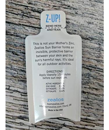 Zealios Sun Barrier SPF 45 - 10 Pack Pocket Size | Best Sun Protection for All Skin Types - Shop Now - Buy Online on GoSupps.com