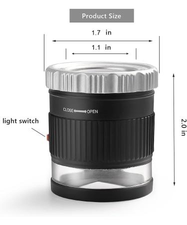 30X Loupe Magnifier Adjustable Focal Length Magnifier Foldable Jewelry Magnifier Glass for Textile Optical Embroidery Circuit Board Coins etc. - Buy Online on GoSupps.com