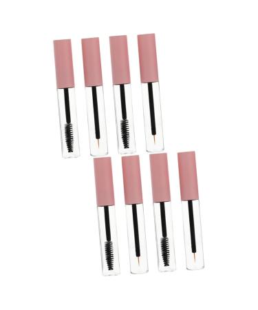 HAPINARY 8 Pcs Eyeliner Stick Mascara Tube Bottle Transparent Lip Gloss Tube Transparent Mascara Pink The Pet