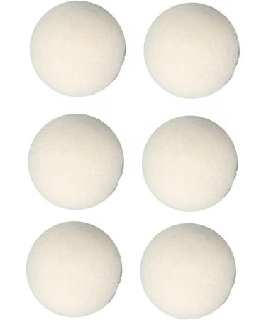 Drying Ball Reduce Static Electricity 6 Pcs Dehumidify High Density Wool Laundry Balls for Clothes Washing (5cm) - Buy Online on GoSupps.com