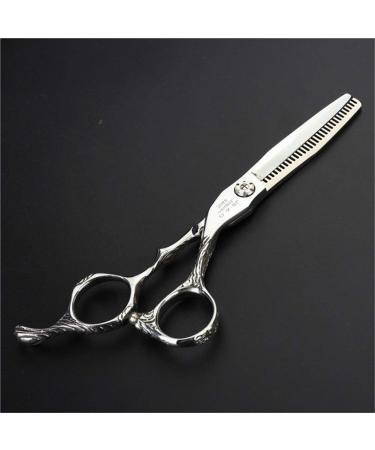 Hair Cutting Scissors Kit 440C Hairdressing Scissors Thinning Shear Straight-Edge Shear Hair Scissors for Barber Stylist (6 inches /17.5cm) - Buy Online on GoSupps.com