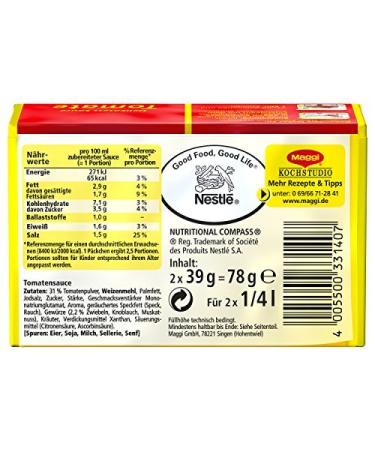 Buy Maggi Tomato Sauce - Pack of 2 (2 x 39 g) | International Shipping Available - Buy Online on GoSupps.com